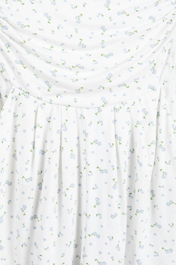 FLORAL PRINTED TUBE ROMPER