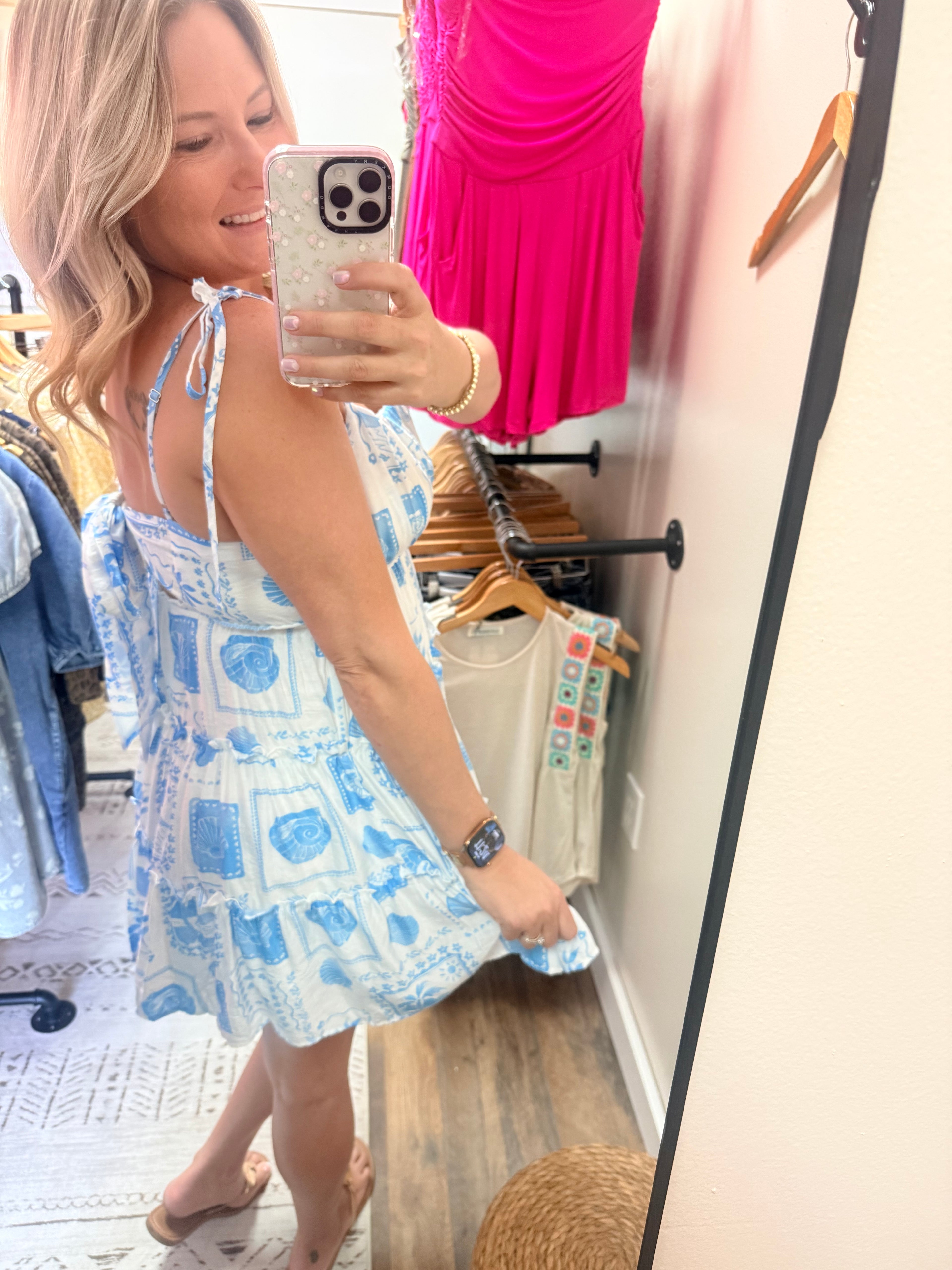 MARINE PRINT MINI DRESS