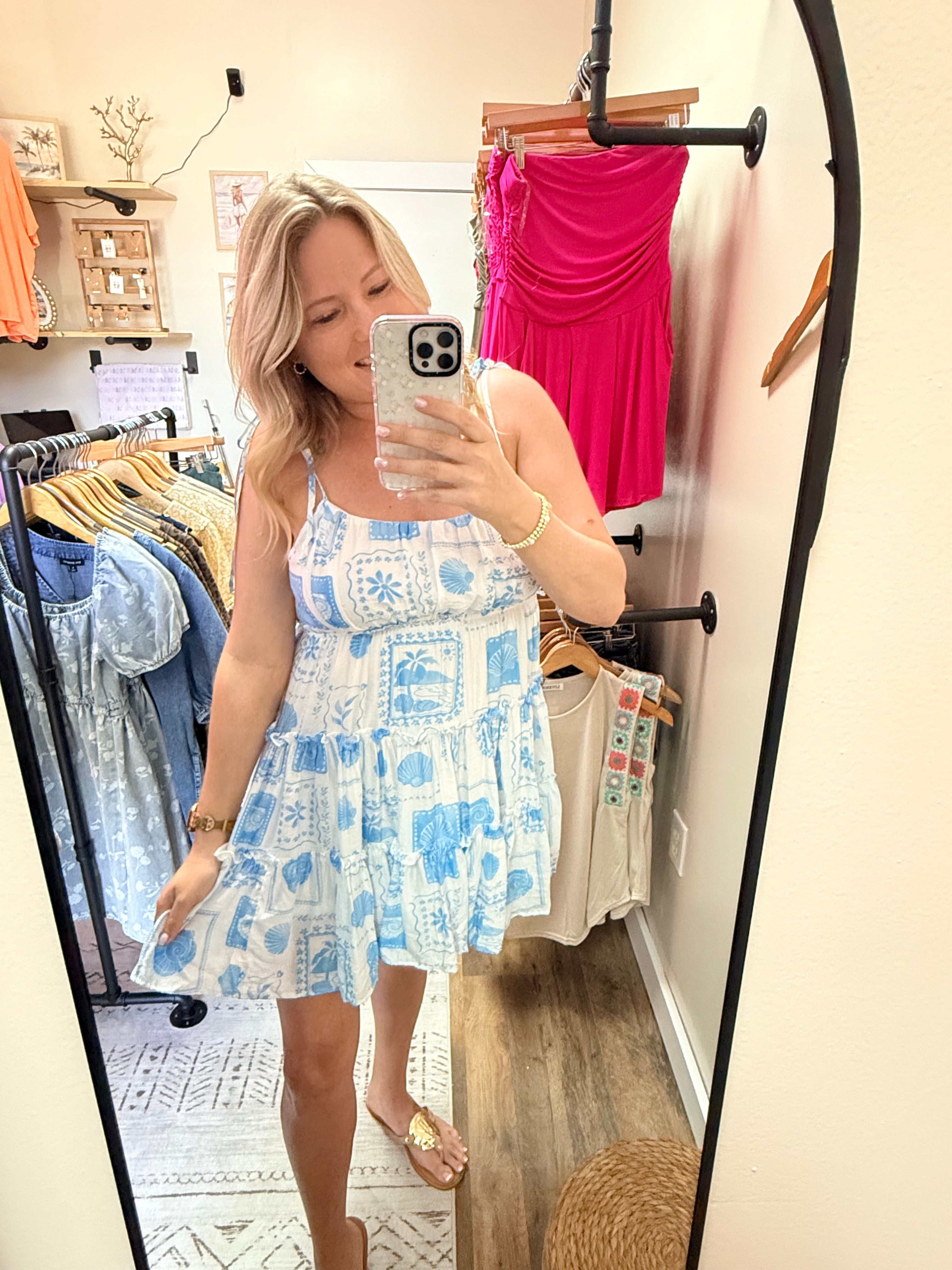 MARINE PRINT MINI DRESS