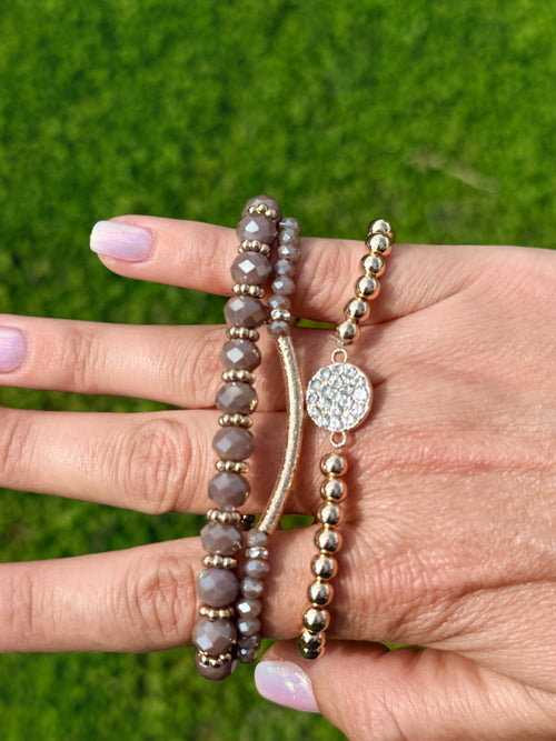 Beaded Bracelets set of 3